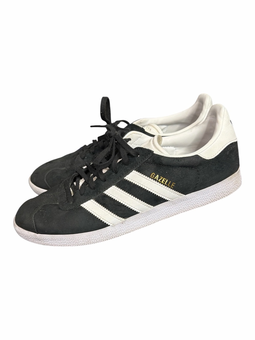 Adidas Gazelle Black and White Suede Sneakers size 10
